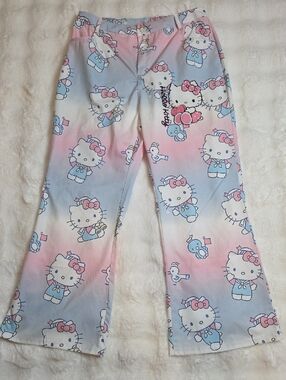 Hello Kitty Pink & Blue Gradient Pajama Bottoms